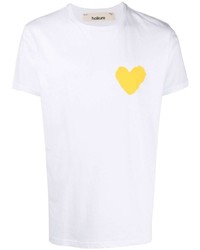 Haikure Heart Print Detail T Shirt