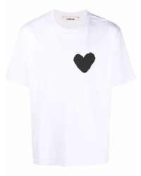 Haikure Heart Print T Shirt