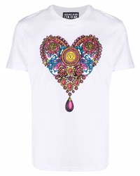 VERSACE JEANS COUTURE Heart Print T Shirt
