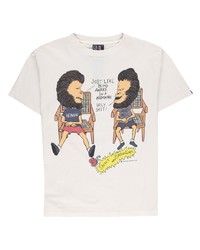 SAINT MXXXXXX Heaven And Hell Illustration Print T Shirt