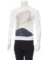 Hermes Herms Crew Neck Abstract Print T Shirt