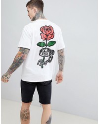 Honour Hnr Ldn Rose Back Print T Shirt