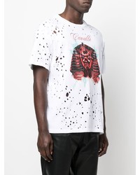 Roberto Cavalli Hole Detailing Cotton T Shirt