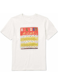 Holiday Boileau Slim Fit Printed Cotton Jersey T Shirt