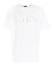 A Bathing Ape Holographic Logo Print T Shirt