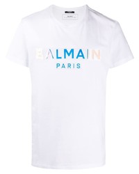 Balmain Holographic Logo T Shirt