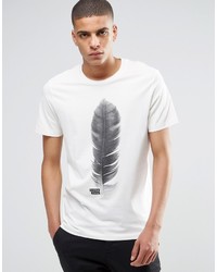 Selected Homme T Shirt With Feather Print