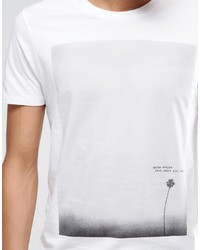 Selected Homme T Shirt With Flower Print