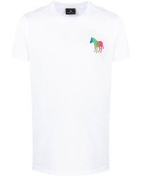 Paul Smith Horse Print Crew Neck T Shirt
