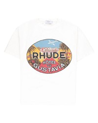 Rhude Hotel De Gustavia Cotton T Shirt