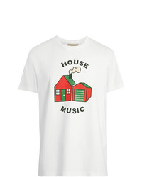Burberry House Music Print Cotton T Shirt