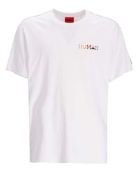 Hugo Human Slogan Print T Shirt