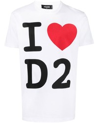 DSQUARED2 I Love D2 Cool Graphic Print T Shirt