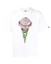 Icecream Ice Cream Print Crew Neck T Shirt