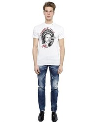 DSQUARED2 Icon London Printed Cotton T Shirt