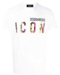 DSQUARED2 Icon Print Detail T Shirt