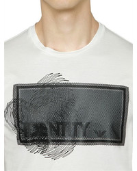 Emporio Armani Identity Printed Cotton Jersey T Shirt