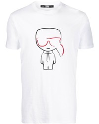 Karl Lagerfeld Ikonik Outline T Shirt