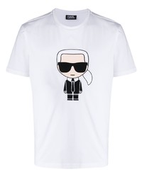 Karl Lagerfeld Ikonik Print Cotton T Shirt