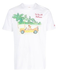 MC2 Saint Barth Illustration Print Cotton T Shirt