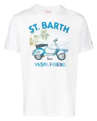 MC2 Saint Barth Illustration Print Cotton T Shirt