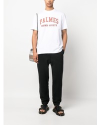 Palmes Ivan Logo Print Cotton T Shirt