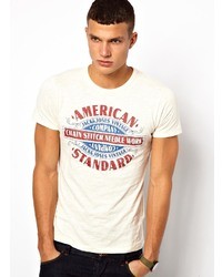 Jack and Jones Jack Jones T Shirt With American Standard Crack Print