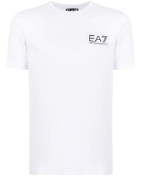 Ea7 Emporio Armani Japan Flag Print Short Sleeved T Shirt