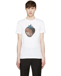 Paul Smith Jeans White Strawberry T Shirt