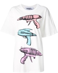 Jeremy Scott Gun Print Oversized T Shirt