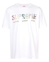 Supreme Jewelled Logo T Shirt