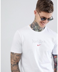 Nike Just Do It T Shirt In White Aa6578 100