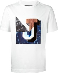 Juun.J Printed And Embroidered Logo T Shirt