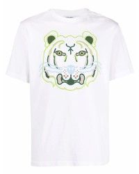 Kenzo K Tiger Logo Print T Shirt