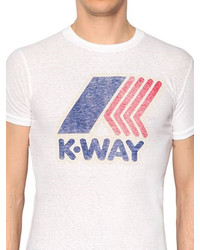 DSQUARED2 K Way Printed Cotton Jersey T Shirt
