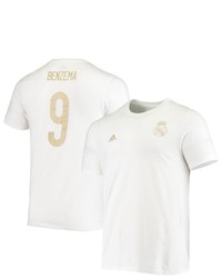 adidas Karim Benzema White Real Madrid Amplifier Name Number T Shirt At Nordstrom
