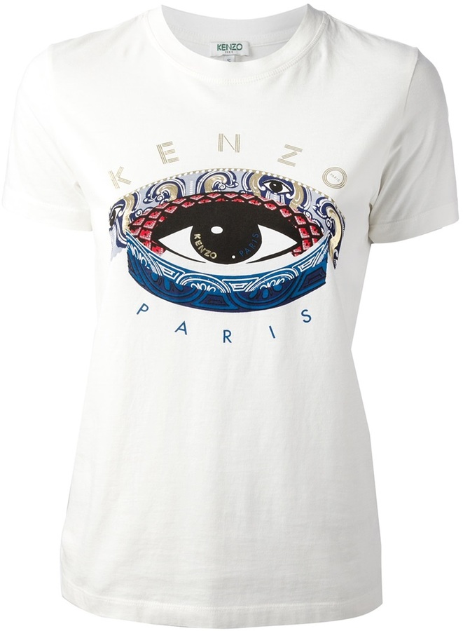 kenzo eye print t shirt