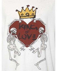 Dolce & Gabbana King Of Love Print Cotton Jersey T Shirt