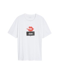 AllSaints Kiss Cotton Graphic Tee In Optic White At Nordstrom