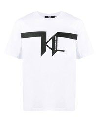 Karl Lagerfeld Kl Logo Organic Cotton T Shirt