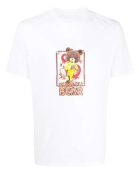 Neil Barrett Kung Fu Bear Print T Shirt
