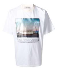 Golden Goose Landscape Print Crew Neck T Shirt
