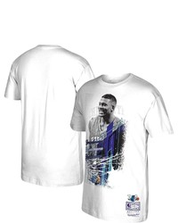 Mitchell & Ness Larry Johnson White Charlotte Hornets Player Burst T Shirt At Nordstrom