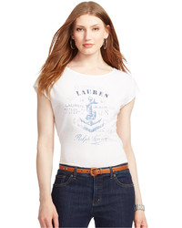 Lauren Ralph Lauren Lauren Jeans Co Anchor Print Graphic T Shirt
