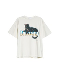 Rhude Leopard Cotton Graphic Tee