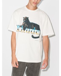 Rhude Leopard Logo Prnt Ss Tee Wht