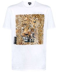 Just Cavalli Leopard Print Short Sleeved T Shirt