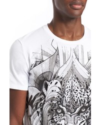 Just Cavalli Leopard Print T Shirt