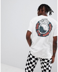 Globe Less Hate More Skate Back Print T Shirt In White