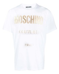 Moschino Lettering Logo Stamp T Shirt